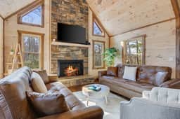 Outdoor Fireplace TV Hot Tub Pool Table Arcade
