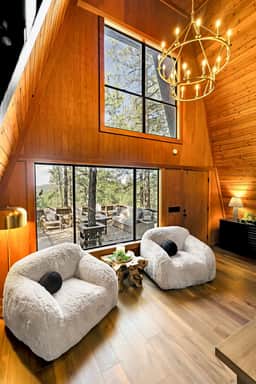 Green Roof A-Frame: Endless Views | Modern Cabin