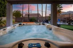 Water Slide & Pool • Basketball Court • Sleeps 16