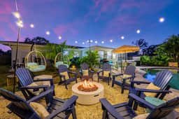 Resort Style Backyard  Pool  Hot Tub  Movie Room