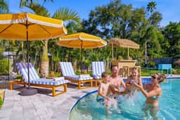 Resort Style Backyard  Pool  Hot Tub  Movie Room