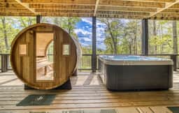 Glass Cabin Retreat w/ Hot Tub, Sauna + Epic Views