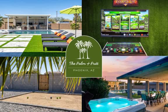 The Palm & Putt: Heated Pool | Golden Tee | Bocce - Image 1