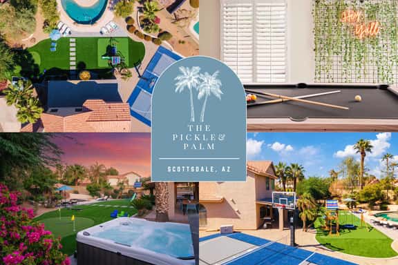 The Pickle & Palm: Pool, Spa, Pickleball, Playset - Image 1