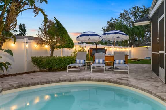 Poolside Paradise | Spa, Fire Pit & Games - Image 1