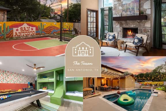 The Texan: Heated Pool | Basketball | Slide - Image 1