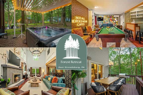 Poconos Retreat: Hot Tub, Fire Pit, Game Room - Image 1
