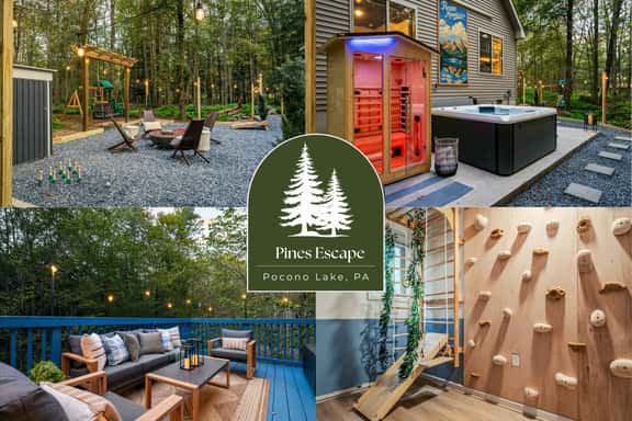 Poconos Pines Escape • Sauna • Hot Tub •Playground - Image 1