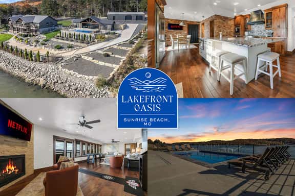 Lakefront Oasis • Private Dock & Pool • Sleeps 20 - Image 1