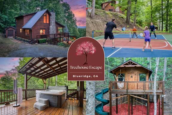 Blue Bear Cabin | Views + Hot Tub + Sports Court - Image 1