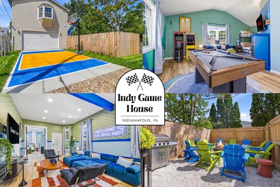 Indy Game House | Hot Tub + Basketball - Image 1