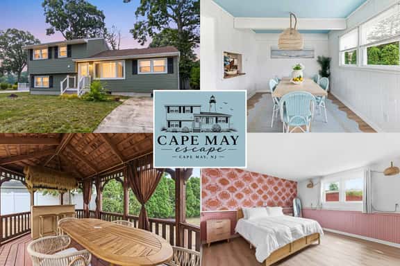 Cape May Escape • Sleeps 10 • Tiki Bar • Grill - Image 1
