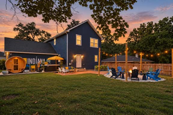 Indy Escape | Sauna, Hot Tub, Firepit & Games - Image 1
