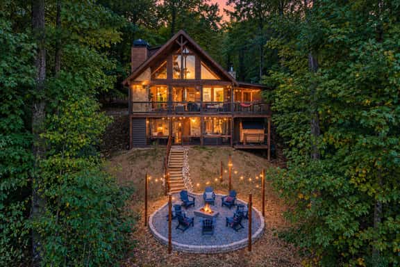 4BR Blue Ridge Cabin • Mtn Views, Sauna & Hot Tub - Image 1