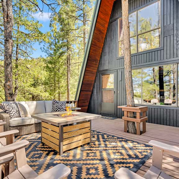 Green Roof A-Frame: Endless Views | Modern Cabin - Image 1