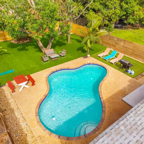 Private Pool Patio Games BBQ Family Fun - Image 1