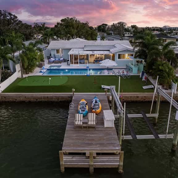 Waterfront • Walk to Beach • Pool • Kayaks • Bikes - Image 1