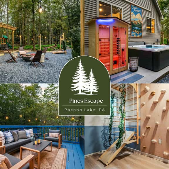 Poconos Pines Escape • Sauna • Hot Tub •Playground - Image 1