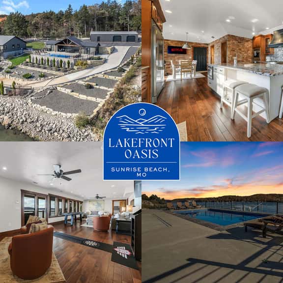 Lakefront Oasis • Private Dock & Pool • Sleeps 20 - Image 1