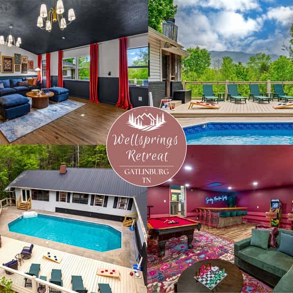 Wellsprings Retreat | Smoky Mtn Views | Sleeps 12 - Image 1