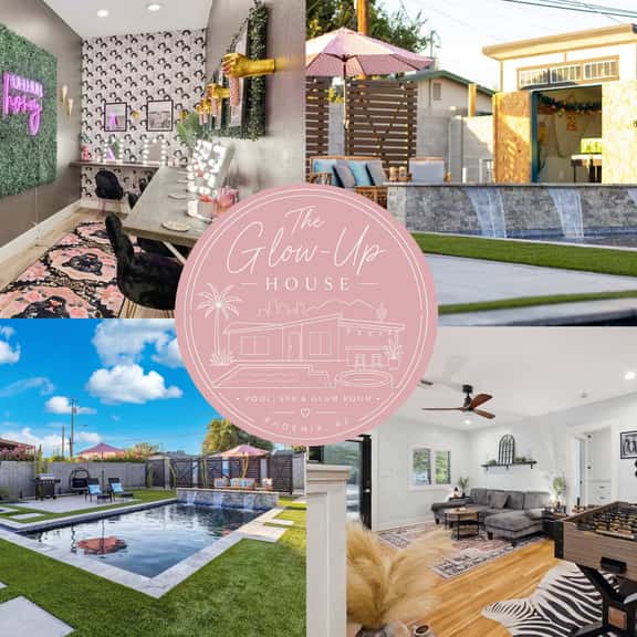 The Glow-Up House | Pool, Spa, Glam Room & Bar - Image 1
