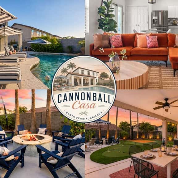 Cannonball Casa | Water Slide, Hoops & Game Room - Image 1