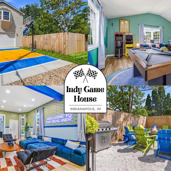 Indy Game House | Hot Tub + Basketball - Image 1