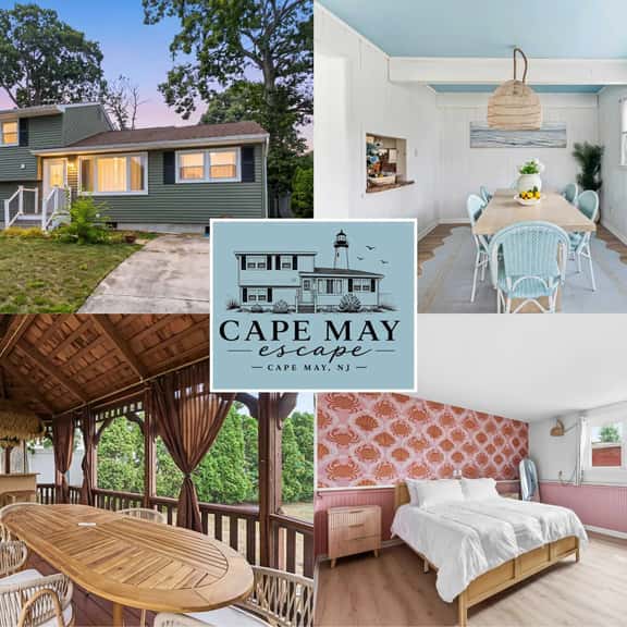 Cape May Escape • Sleeps 10 • Tiki Bar • Grill - Image 1