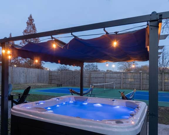 Pickleball Court Ev Power Cord Hot Tub Pool Table