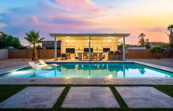 The Palm & Putt: Heated Pool | Golden Tee | Bocce
