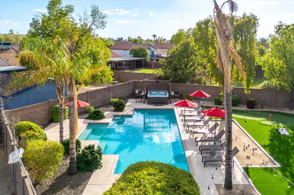 Sport Court Pool Hot Tub Pool Table Fire Pit Games