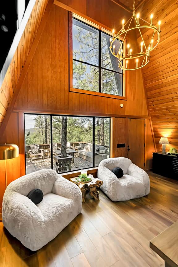 Green Roof A-Frame: Endless Views | Modern Cabin
