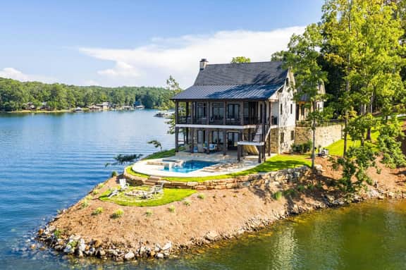 Luxe Lake Martin Home  Pool Hot Tub  Boat Dock