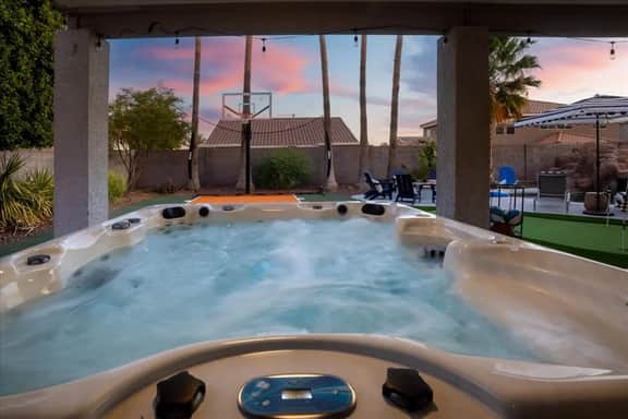 Water Slide & Pool • Basketball Court • Sleeps 16
