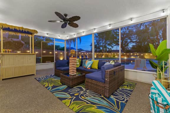 5 Min to Beach ~ Heated Pool  ~ Golf ~ Sleeps 12