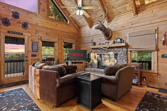 Mountain Views w/ Slide | Hot Tub | Game Room