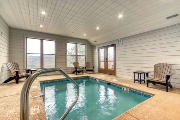 Sweet Mimosa Lodge | Indoor Pool, Hot Tub, Views