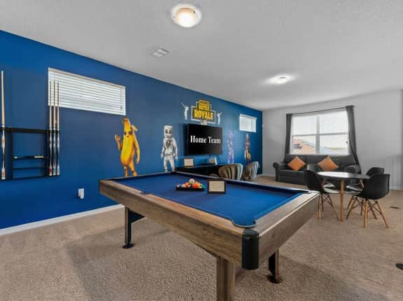 6 mins to Disney • Game/Themed Rooms • Pool