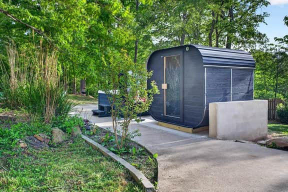 Outdoor Games • Hot Tub • Firepit • Grill • Sauna