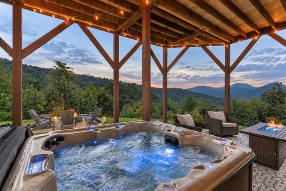 Stunning Mtn Views • Hot Tub • Firepit • Sleeps 10 - Image 2