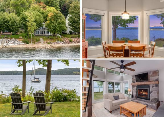 Shelburne Bay Lakefront Home w/ Private Beach