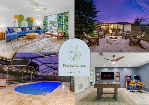 Pool & Fire Pit Retreat | BBQ Grill & Outdoor Oasis