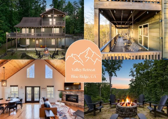 Valley Retreat! Sleeps 10 ~ Hot Tub ~ Fire Pit