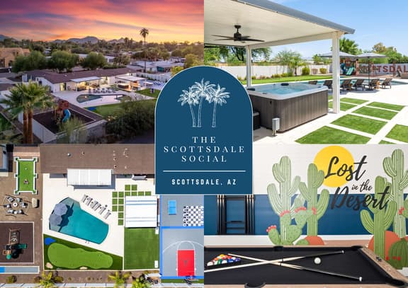 The Scottsdale Social: Basketball, Pool, Sleeps 18