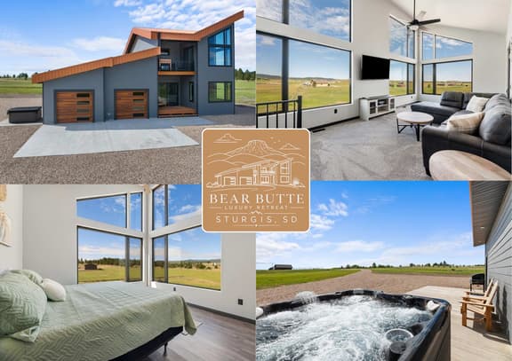 Bear Butte Luxury Retreat~ Hot Tub~ 10 Mins to DT
