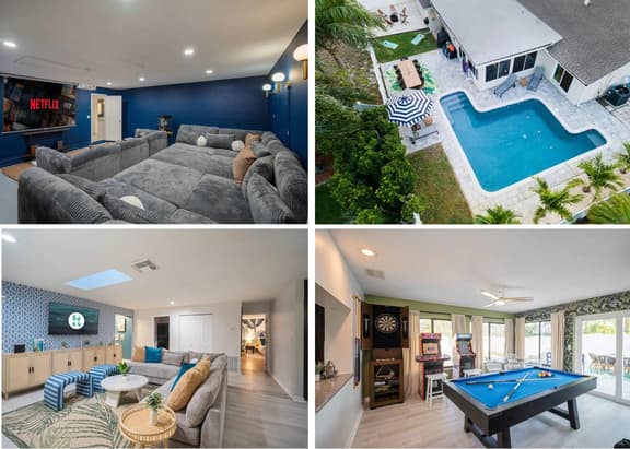 Epic Yard~ Movie Theater~ Pool ~Arcade Games