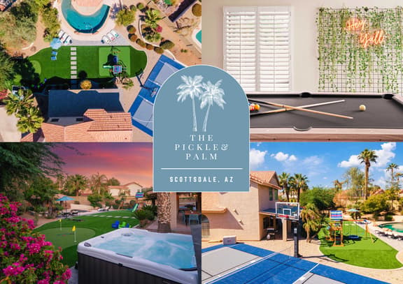 The Pickle & Palm: Pool, Spa, Pickleball, Playset