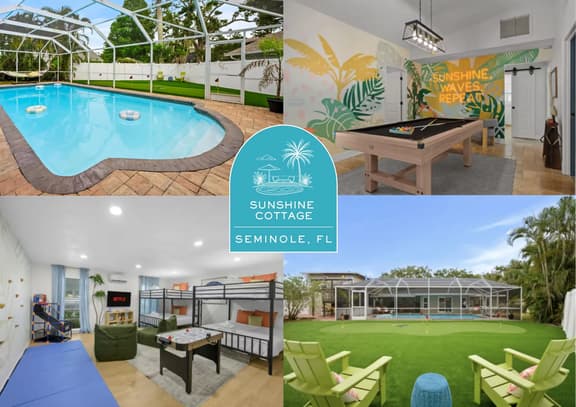 7-Bedrooms | Sports Court | Pool | Putt Putt
