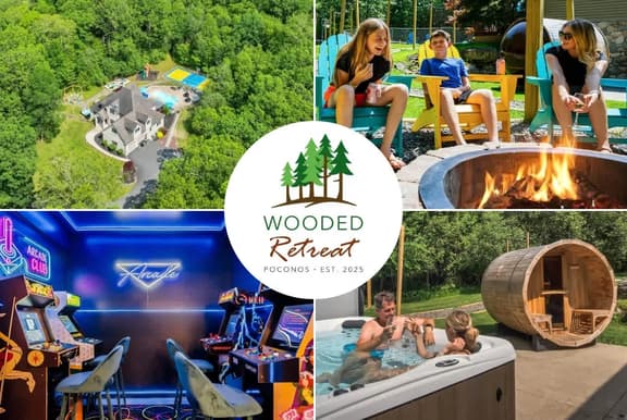 Sleeps 14! Pool Hot Tub Sauna Pickleball Arcade