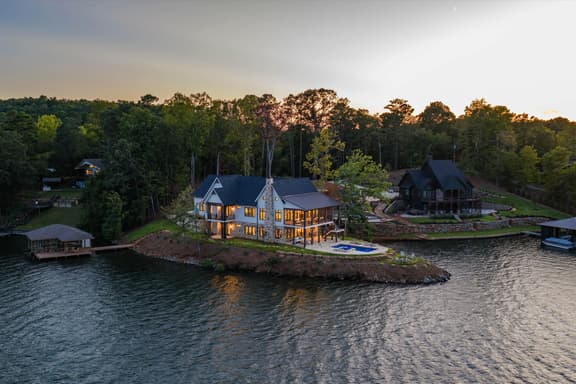 Luxe Lake Martin Home  Pool Hot Tub  Boat Dock